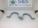 Halex 3" 2 Hole EMT Pipe Straps (New 2 Pack)