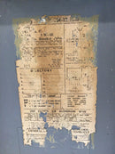 FPE Federal Pacific Nema 3R 104-12 100 Amp 120/240v 1 Phase 3 Wire Enclosed Panelboard Cover 13" x 7.5"