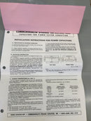 Commonwealth Drycap Unipak 5043PMUDF-AVL 50kVAR 480V 3Ph 60Hz No-PCB's (New)