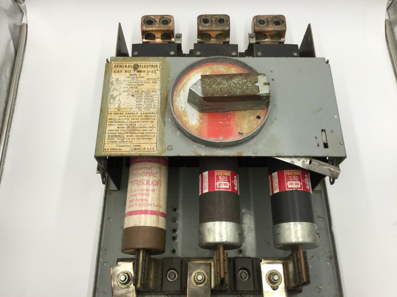 General Electric THMR3565 3 Phase Fusible Safety Switch/Disconnect 600A 600VAC Max (3x300A Fuses Included)