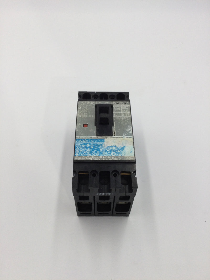 Siemens/ITE ED43B030 3 Pole 30A 480VAC Type ED Circuit Breaker