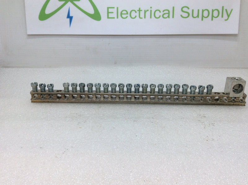 CMC CA-76 27 Position Ground Bar with Add a Lug 2/0-14 CU7AL