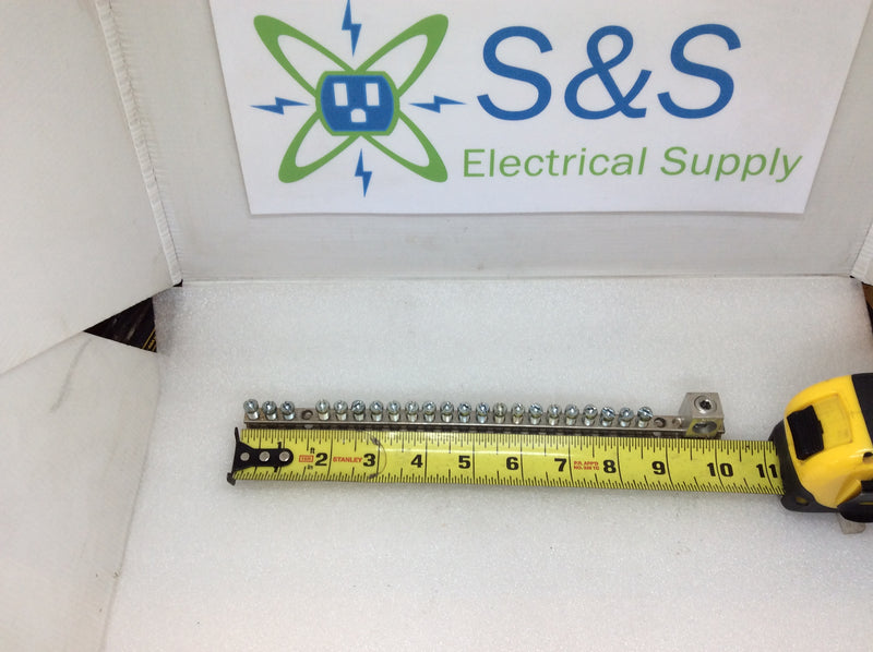 CMC CA-76 27 Position Ground Bar with Add a Lug 2/0-14 CU7AL