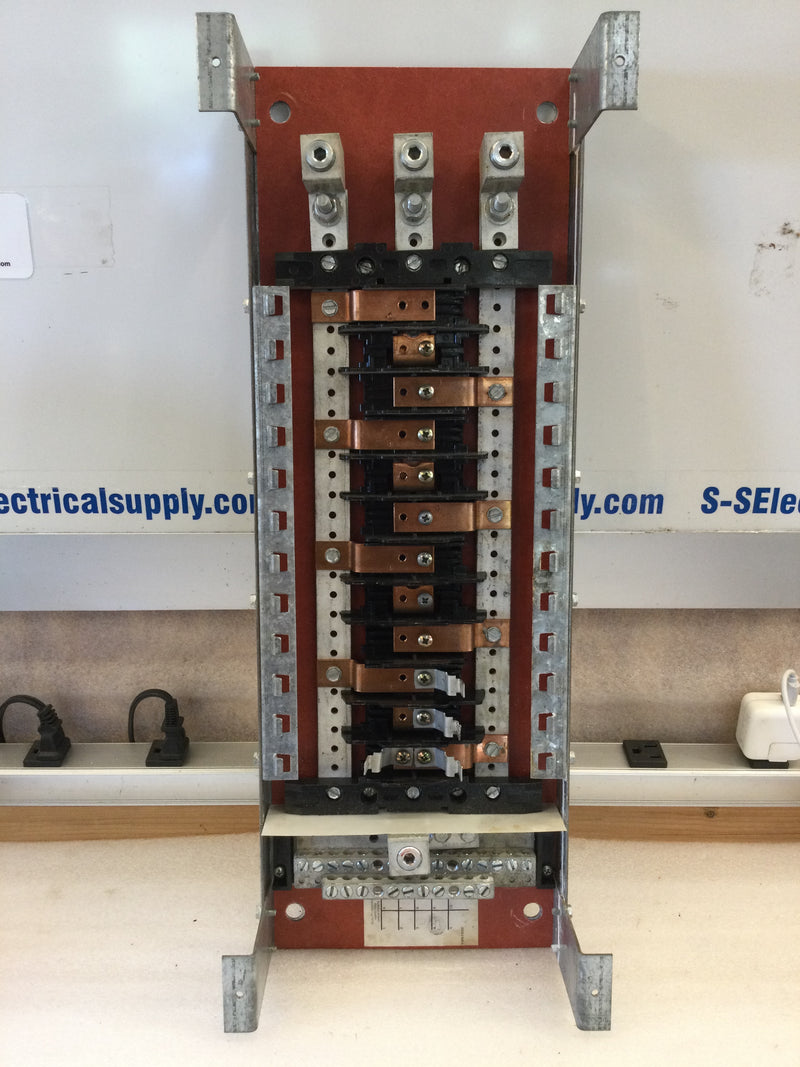 Westinghouse 3 Phase 200 Amp 12 Space 24 Circuit 240V Type BAB/QBHW Panel Board Guts Only
