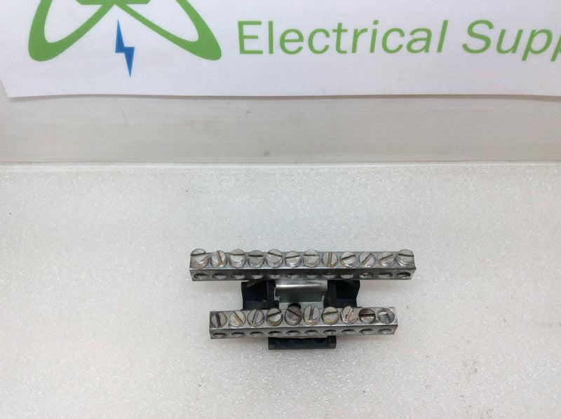 Ilsco 22 Position 4-14 AWG Combo Neutral/Ground Bar Kit 4 3/4" x 2"