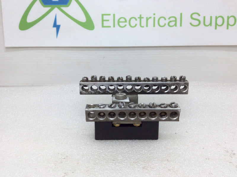 ITE 21 Position 4-14 AWG Double Stacked Isolated/Neutral/Ground Bar