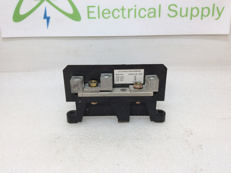 Square D H60SN 60 Amp Insulated Groundable Neutral Suitable Use with CU-AL Conductors