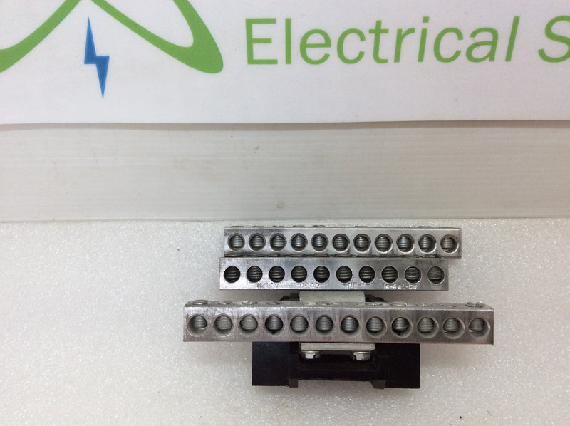 Ilsco N649 NB-7 14-4 AL-CU 3 Tier 33 Position Neutral/Ground Bar Kit