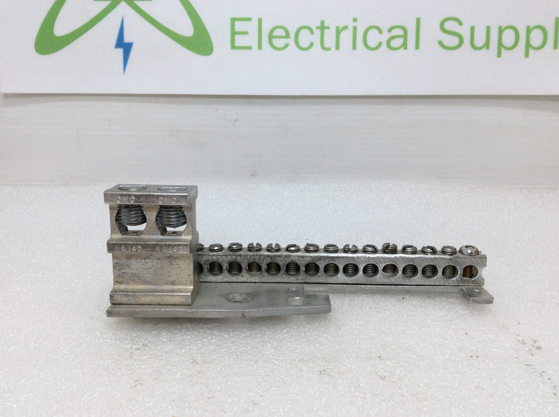 CMC NA142 2/0-14 CU7AL Ground/Neutral Bar