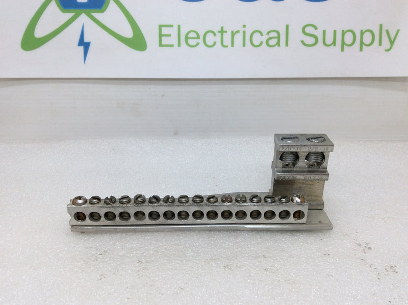 CMC NA142 2/0-14 CU7AL Ground/Neutral Bar