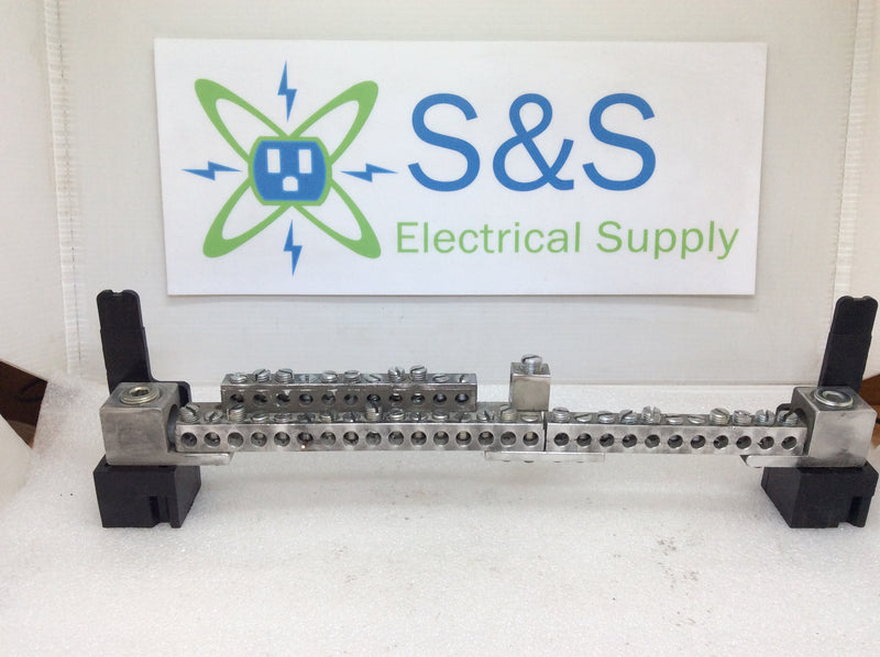 38 Position Neutral/Ground Bar w Lugs and Mounting Brackets