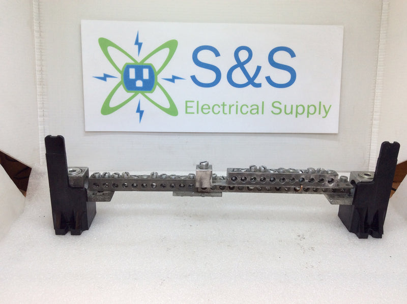 38 Position Neutral/Ground Bar w Lugs and Mounting Brackets