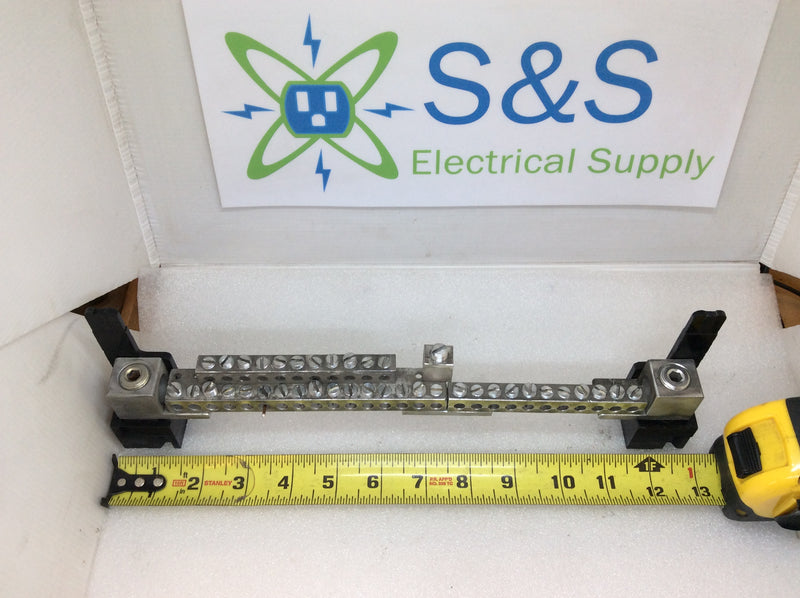38 Position Neutral/Ground Bar w Lugs and Mounting Brackets
