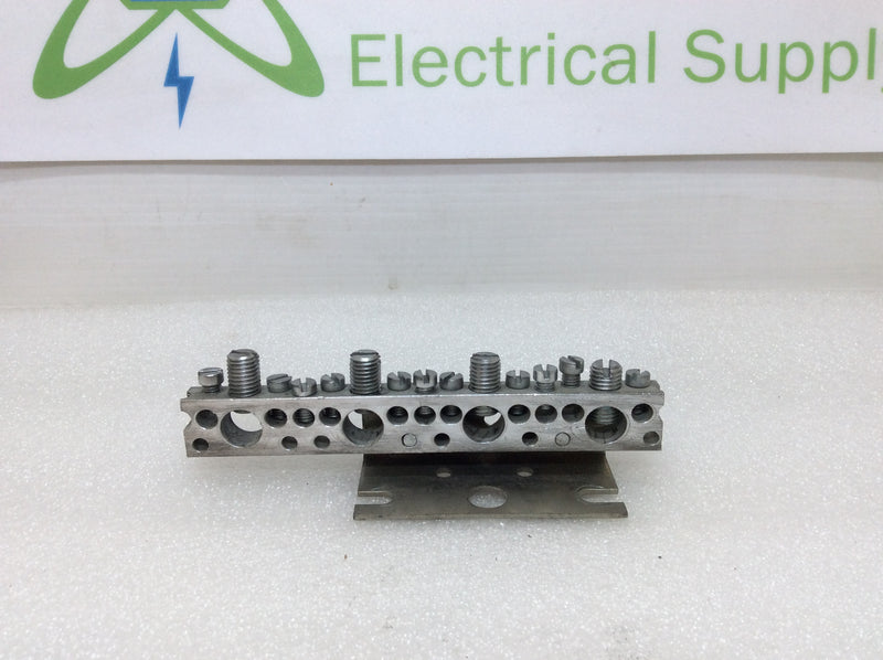 15 Position Ground Bar with Mounting Plate
