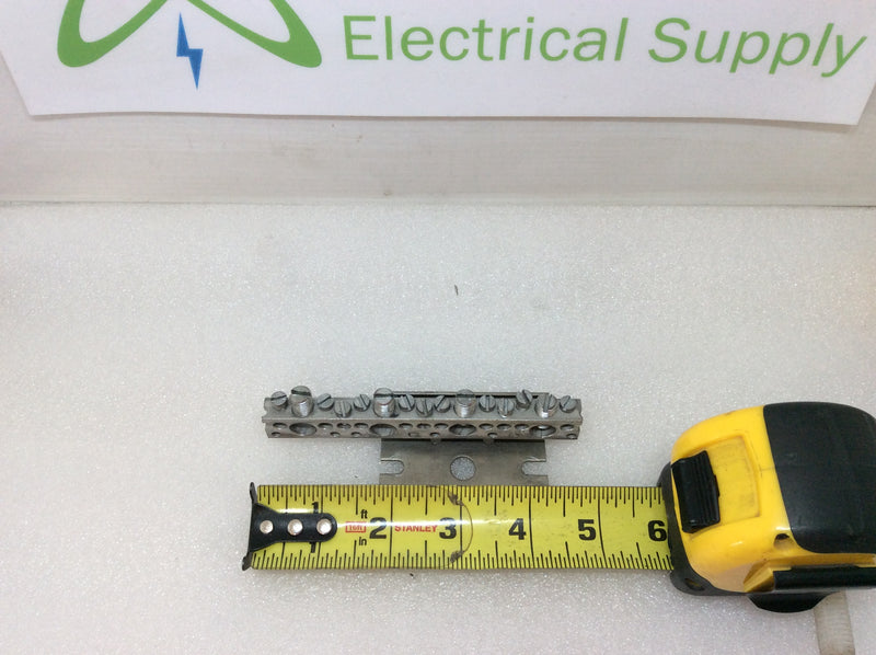 15 Position Ground Bar with Mounting Plate