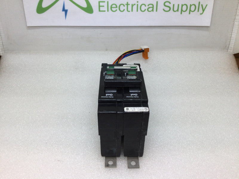 Eaton GHQRSP2020 2 Pole 20 Amp 480Y/277V Bolt In Circuit Breaker W/Remote Operated  24V Aux Switch