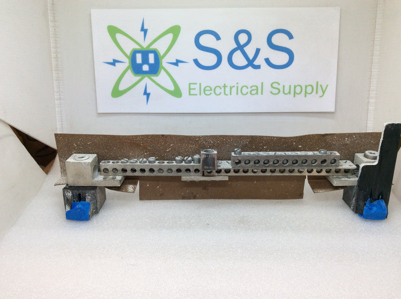 38 Position Neutral/Ground Bar w Lugs and Mounting Brackets