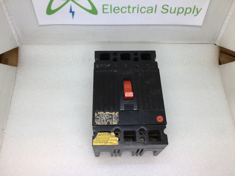 General Electric THED136070 3 Pole 70A 600VAC Type THED Circuit Breaker