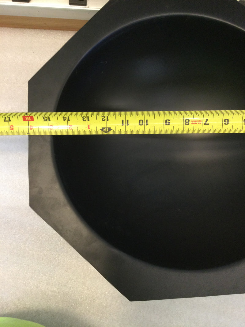 Plastic Matt Finish Surveillance Camera Dummy Dome  16" Edge to Edge, 5 1/8" Deep