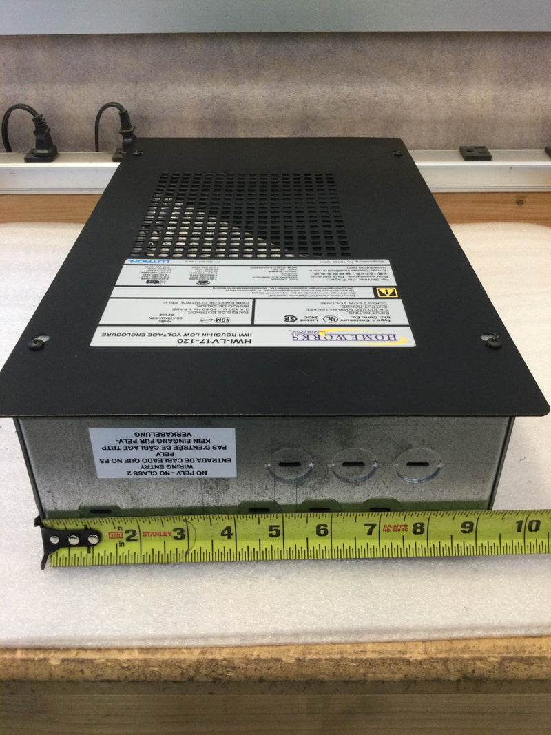 Lutron/ Home Works: HWI-LV17-120, HWI Rough-In LV Enclosure, 2A, 120VAC, 50/60Hz, 1Phase, Class 2 Low Voltage Output