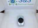 P&S 50-Amp 240VAC Industrial Range Receptacle Black 3-Pole 3-Wire 10-50R Flush Mount