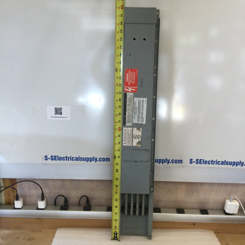 GE DP4HC01SL02; Type DH, 100A, 100 Amp, 600V, 3 Phase, 4W, Style 2 Straight Plug In Busway
