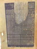 GE TX1615S/F 150 Amp 120/240V Load Center Panelboard Cover Only 21 1/4" x 12 3/4"