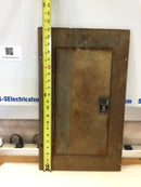 GE TX1615S/F 150 Amp 120/240V Load Center Panelboard Cover Only 21 1/4" x 12 3/4"