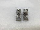 (Lot of 2) Burndy KA25U Dual Rated Aluminum Mechanical One Hole Lugs #1/0-#14
