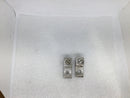 (Lot of 2) Burndy KA25U Dual Rated Aluminum Mechanical One Hole Lugs #1/0-#14