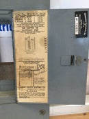 FPE M112-24-200I 200 Amp 120/240V 1 Phase 3 Wire 24 Space/Cover and Guts Only