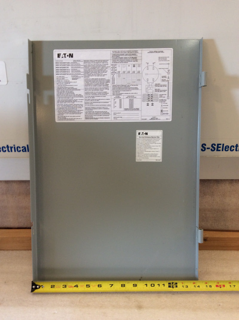 Eaton MB816B200BTS Nema3R 120/240Vac 200 Amp Type BR Enclosure Accessories (Bottom Cover Only)