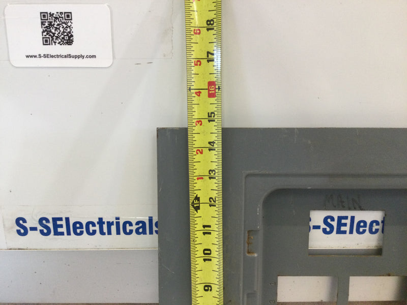 12 Space 120/240V Dead Front Only w/Main 14 3/4" x 14"