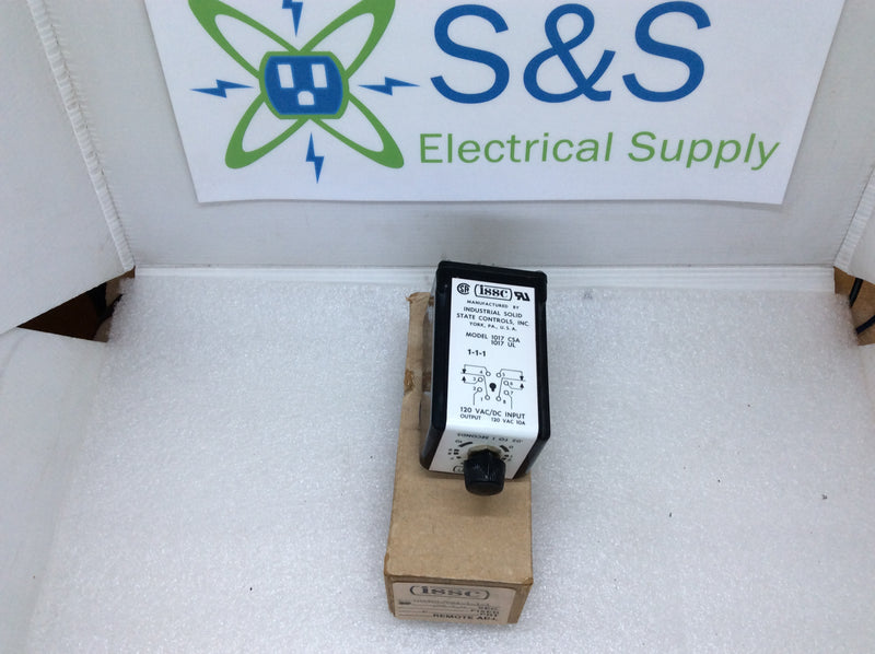 ISSC Model 1017-1-1-1 Industrial Solid State Relay 120VAC/DC Input 120VAC 10A Output (New Open Box)