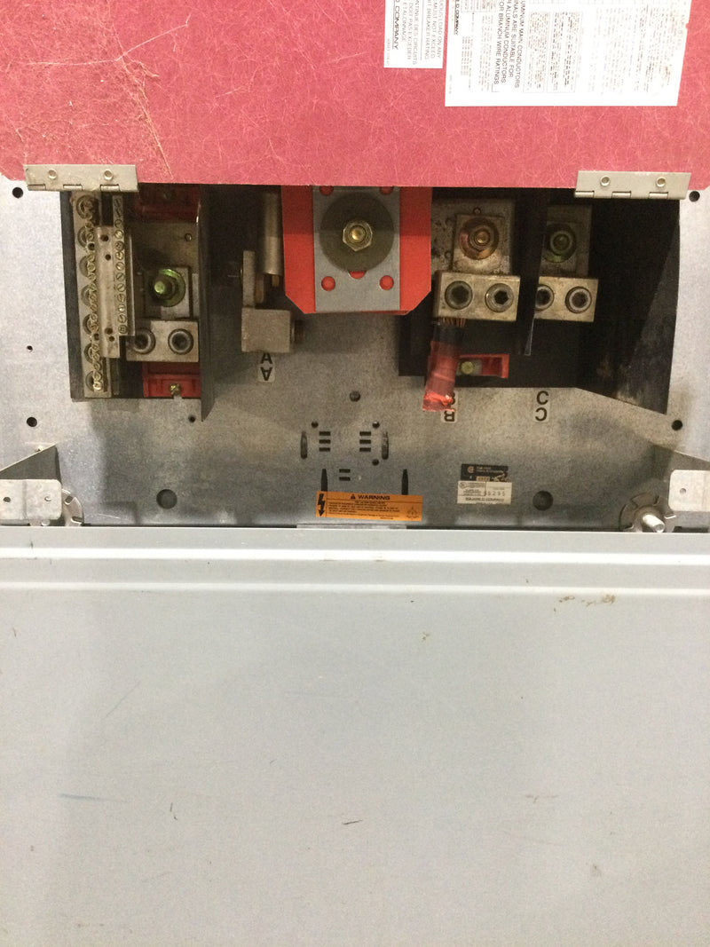 Square D I-Line Panelboard, 32 Circuit, 400A, 3Ph/3 Wire, 240V, Type E-1, Catalog