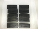 Lot of 10 Liebert Snap In Panel Blank Filler Plate 2-1/2" x 1"