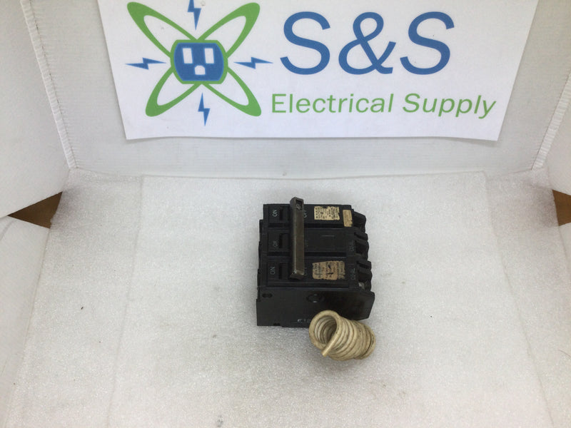 GE General Electric THQL31WY15 2 Pole 15 Amp 120v Type THQL Circuit Breaker with High Leg
