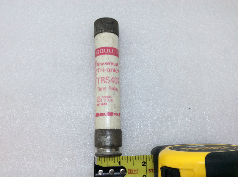 Gould/Shawmut Tri-Onic TRS40R 40 Amp 600V Time Delay Class RK5 Fuse