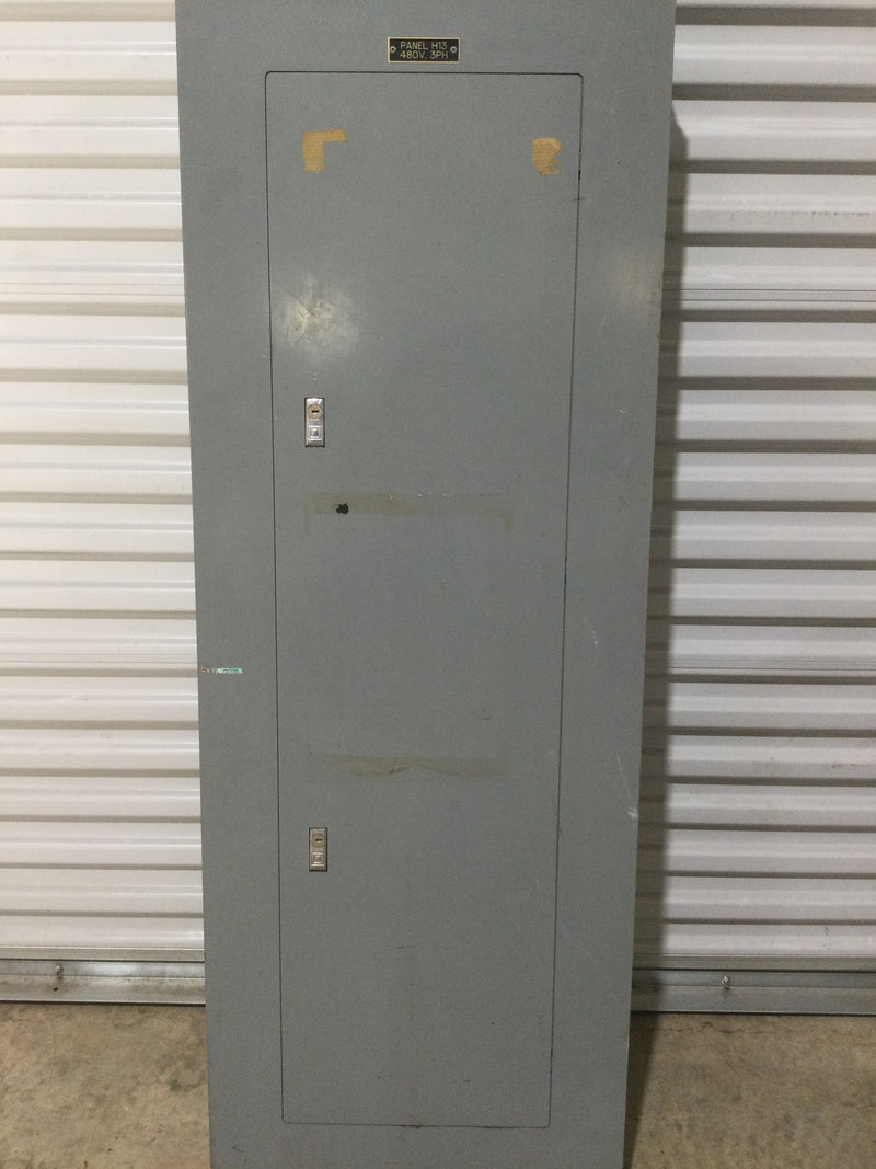 Square D NF Type Panel Board, 3Ph/4 Wire, 480Y/277V, 42 Circuit, 225A, Main Breaker, Type 1 Box NC56S, Cat