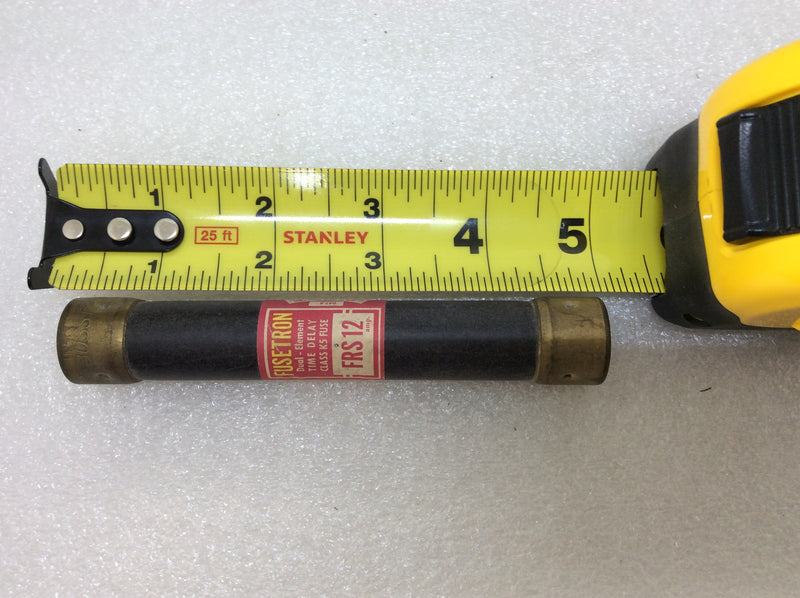 Fusetron FRS-12 12 Amp 600V Dual Element Time Delay Class K5 Fuse