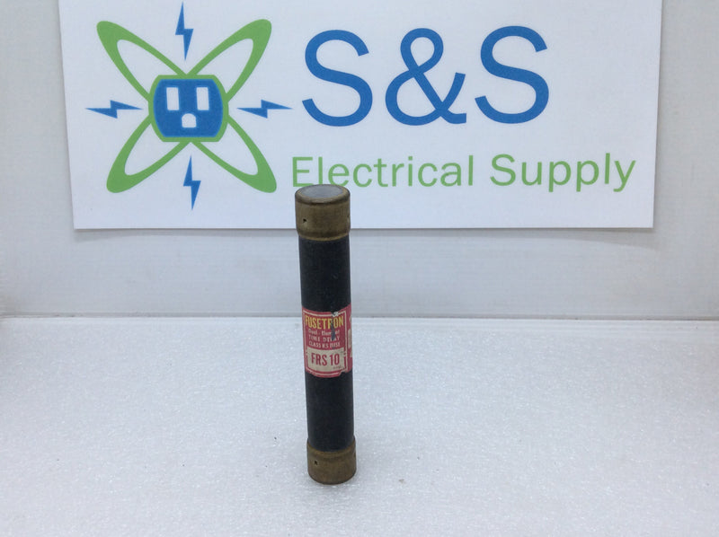 Fusetron FRS-10 10 Amp 600V Dual Element Time Delay Class K5 Fuse