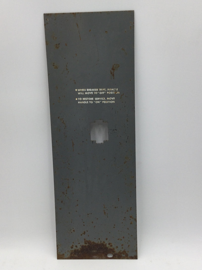 FPE 200 Amp Dead Front 18 1/4" x 6 1/4"