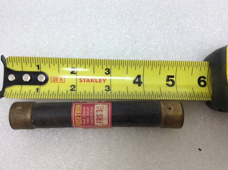 Fusetron FRS-3-2/10 3.2 Amp 600V Dual Element Time Delay Class K5 Fuse