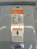 ITE FR-351, 3 Pole, 30A, 600VAC, Fusible, Nema3r Safety Switch