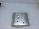 Hubbell S113 Toggle Switch/Blank Wall Plate 2 Gangs Std Silver Stainless Steel (New Open Box)