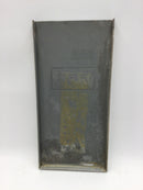 FPE Stab-Lok 100A 120/240V Load Center Nema3R Outdoor Cover Only 14" x 6 3/4"