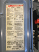 Square D D222N 60 Amp 2 Pole 120/240V Fusible Safety Switch 14 5/8" x 7 3/4"