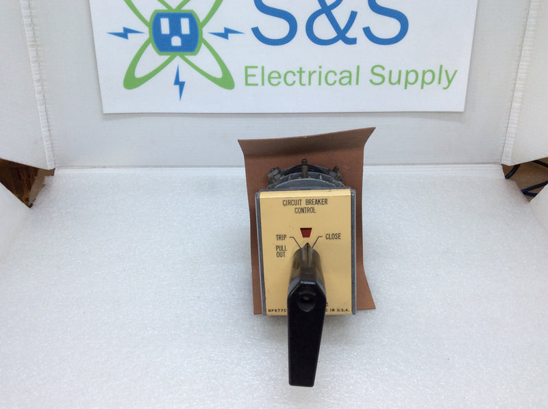 Westinghouse 505A713G01 Type W2 Single Stage Circuit Breaker Control Switch (Please See Photos)