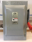 Siemens HF362, 60A, 600VAC, Fused, 3 Phase, Type Nema1 Safety Switch