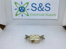 Hubbell-Kellems HBL5261I 15A 125V AC/DC 5-15R 2 Pole 3 Wire Single Ivory Receptacle (New Open Box)